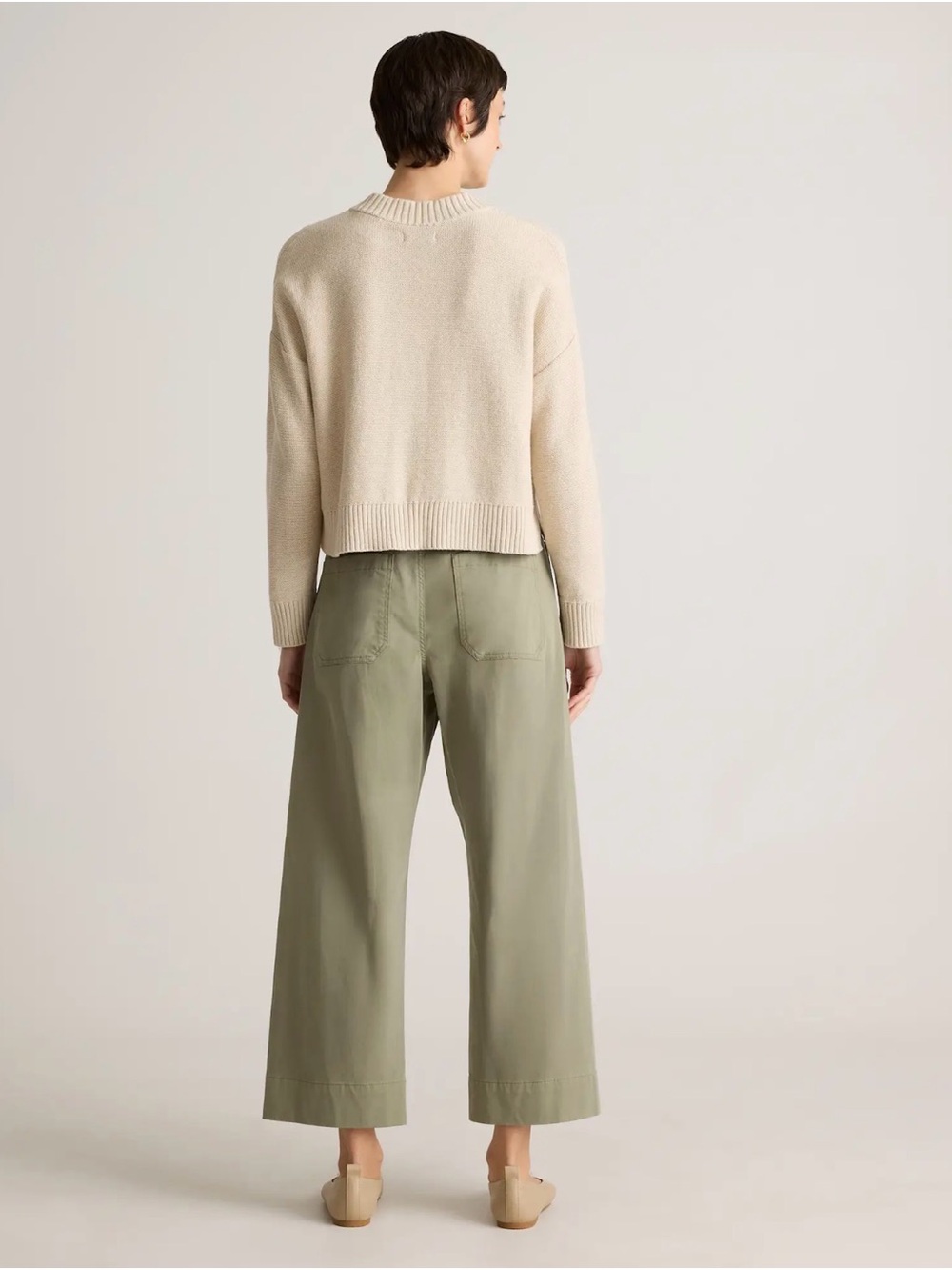 Quince 100% Organic Cotton Button-Front Women's Sweater - Picture 3 of 9